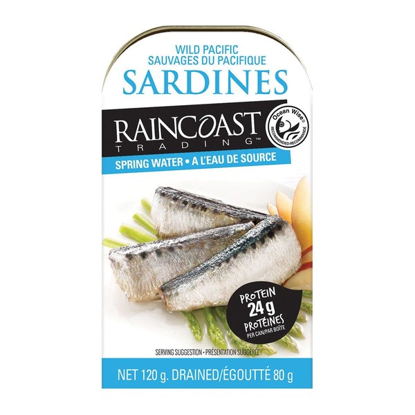 Raincoast Wild Pacific Sardines in Spring Water 120g