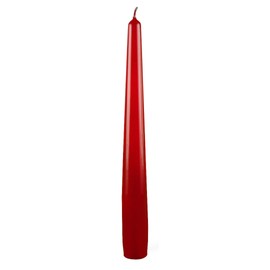 Cereria Di Giorgio - 3 Candele Coniche Laccate - Ø 2,2 cm h. 21 cm - Bordeaux