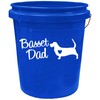 Basset Hound Dad Decal Sticker for Car Window BG 673A