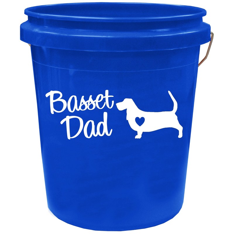 Basset Hound Dad Decal Sticker for Car Window BG 673A