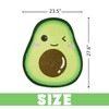 Kitcmat Cute Avocado Rug Non-Slip Soft Washable Funny Irregular Fruit