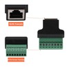 PENGLIN 4PCS RJ45 Female to 8 Pins Screw Terminal Adapter