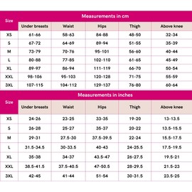 Post Surgery Compression Girdle Thigh Length with Both Sides Padded Zipper VF Comfort Black