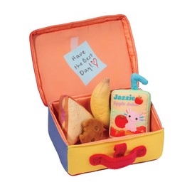 Lunchbox Playset with Matching Soft Toy Accessories Lunch Time Play Set Interactive Stuffed Animal Foods and Carrying Tote - 5 Piece Set