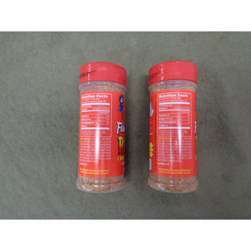 Famous Dave's Rib Rub Seasoning 2 Bottle Pack CHICKEN PORK