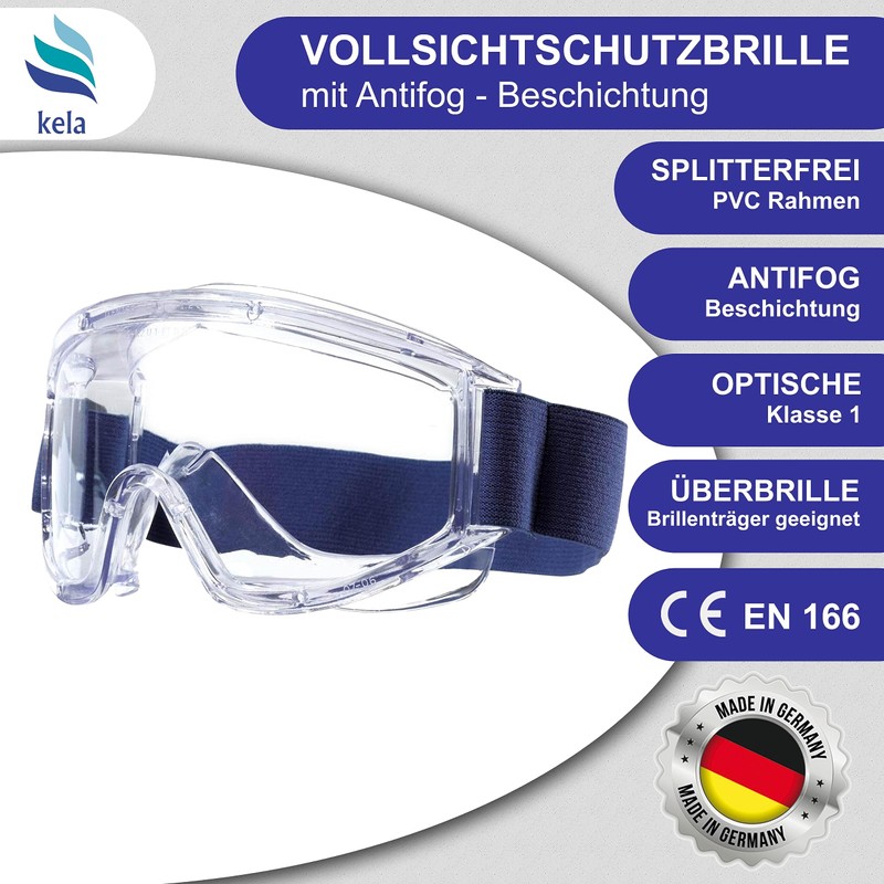 kela Pack of 4 Full Vision Goggles ACT I 100%