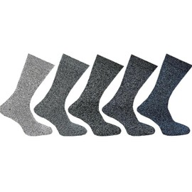 reshmena® 3 Hiking Socks for Mens Cotton Rich Trekking Socks Running Sports Performance Socks Men Camping Outdoor Hike Socks (6-11)