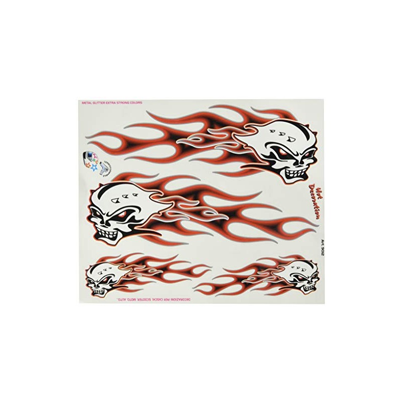 Quattroerre 9012 Sticker Skulls and Flames Table