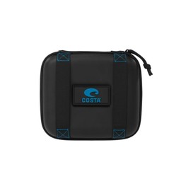 Costa Del Mar Eva Zipper Sunglass Case, Black/Blue, One Size