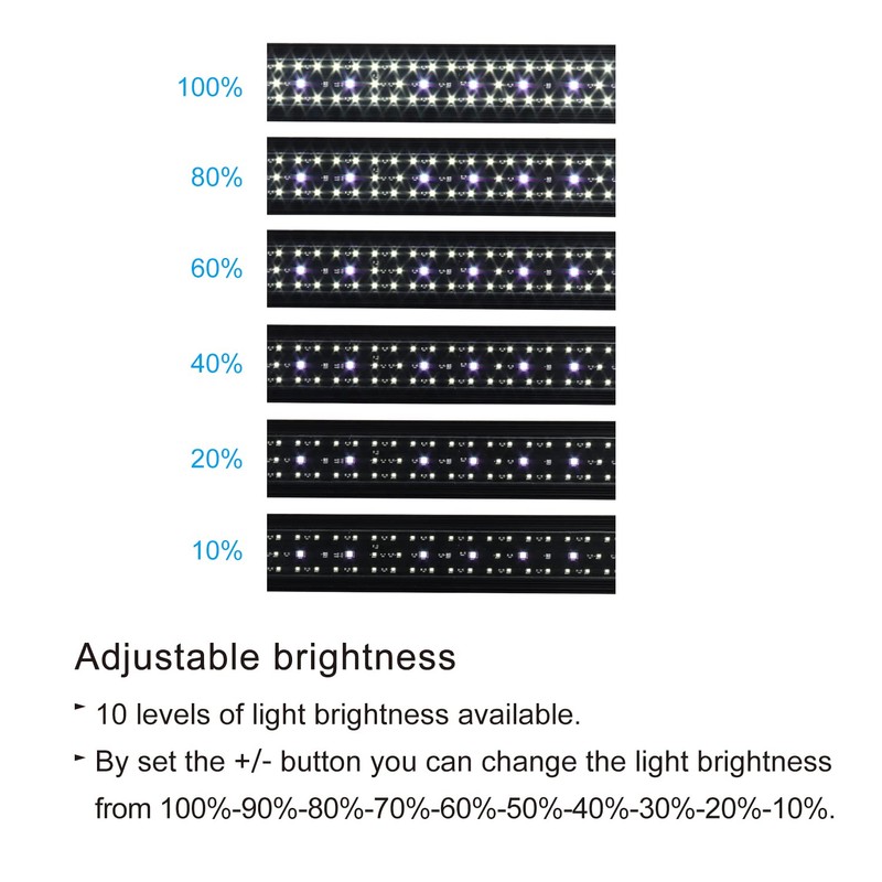 WaterRebirth Aquarium LED Light Fish Tank Light (20-26”)