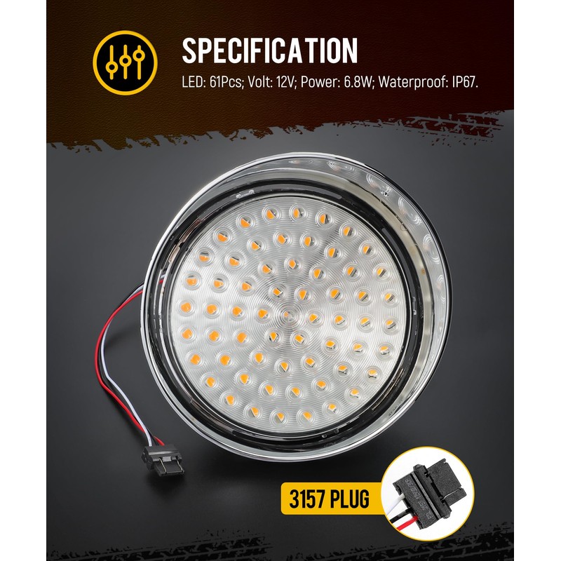 Partsam - 1 par de luces diurnas de repuesto para