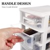 Operitacx 5 Plastic Storage Drawers, Multifunctional Clear Storage Drawers Tower