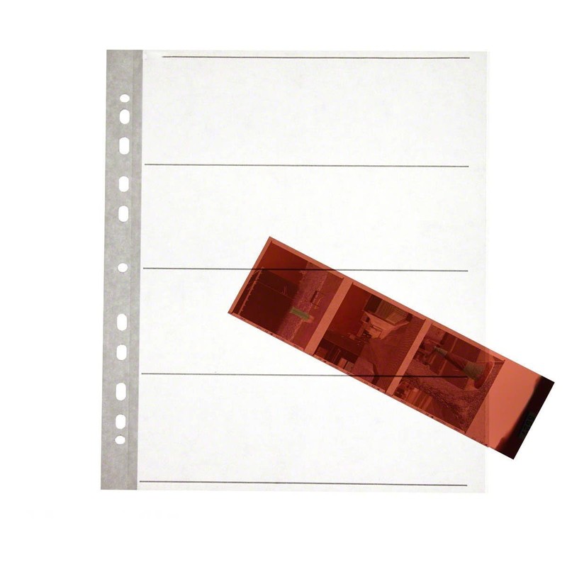100 x Negative Filing Sheets for 120 Film. Acid-Free, Archival