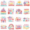 16Pcs Positive Affirmations Iron on Patches，Motivational Phrases Embroidered Sew on