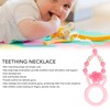 Teething Necklace Gum Massage Silicone Baby Teether Cute Bright Color