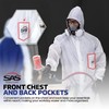 SAS Safety 6938 Moon suit Nylon Cotton Coverall, Large, White