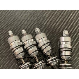 Maxx Front & Rear Aluminum Shocks For Arrma Infraction 6s BLX Silver