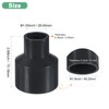M METERXITY 1-Pack UPVC Reducer Pipe Fitting, 1-1/2"x3/4" Reducing Coupling