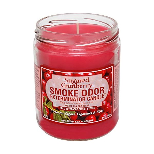 Smoke Odor Exterminator, Sugared Cranberry Candle, 13 oz, 13 Ounce