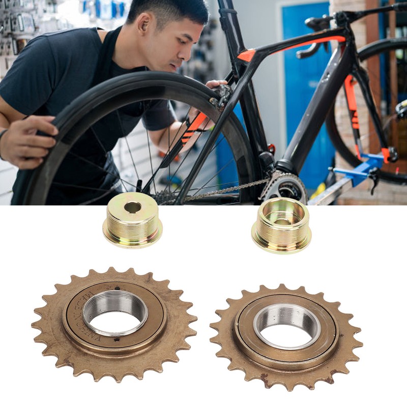 Bike Freewheel Adapter Iron with 22T 24T Freewheel Left Right