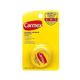 Carmex Bálsamo labial clásico medicado 0.25 oz (paquete de 6)