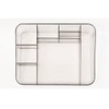 SEIWEI Transparent Eight Grid Cosmetic Storage Box Multifunctional Cosmetic Storage