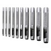 10PCS Belt Punch Set Carbon Steel High Hardness Round Hollow