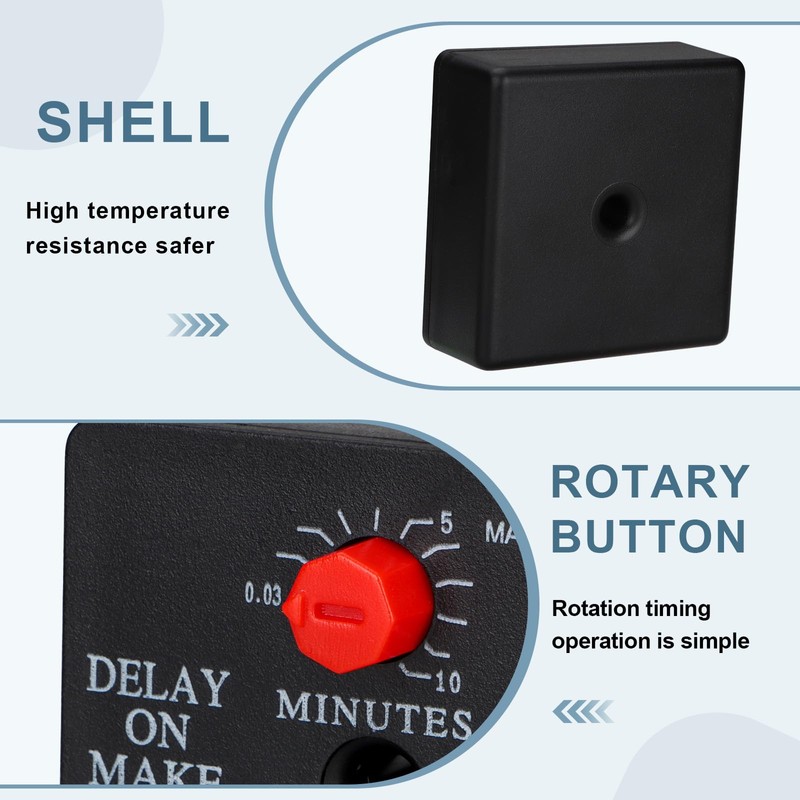 Weasch - Delay Timer, QD-068, 0.03 to 10 Minutes, Adjustable