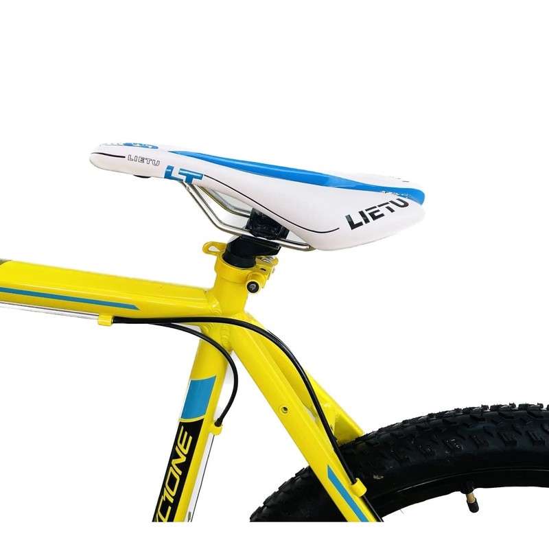 INION White/Blue Gel Bicycle Seat Bicycle Saddle Mountain Bike Touring