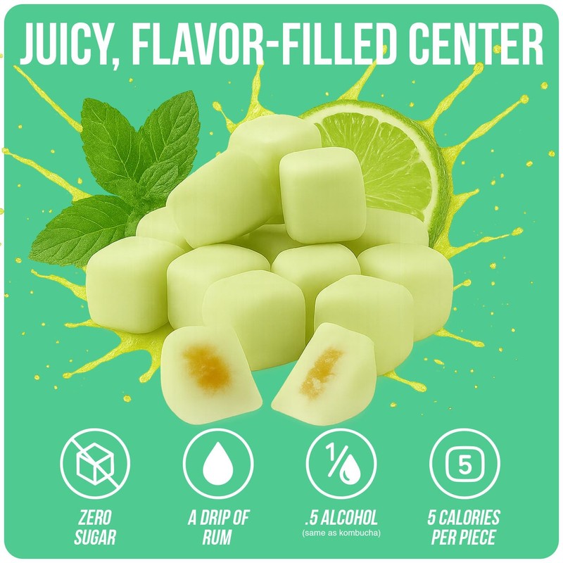 NYP Sugar Free Mojito Lime Chewing Gum, Aspartame Free Mojito