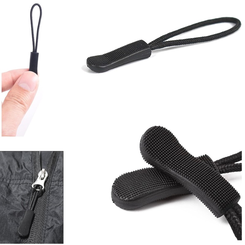 Zipper Tabs Zipper Pulls Fasteners Pull Handle Plastic Cord Repair