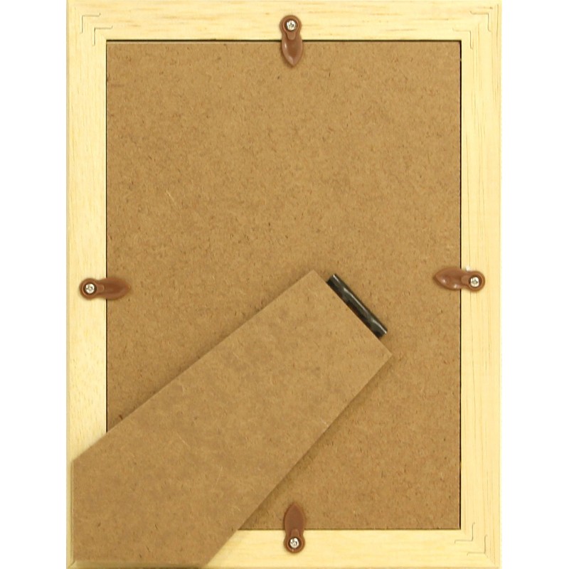 Iwata 20NT-807127 Picture Frame, Wood, Mat 3 Sizes, Natural, 7.1