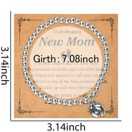 First Mothers Day Gifts for Mom Mother Birthday Gifts for New Mom Bracelet With Birthstones Bracelets for Mommy To Be Gifts for First Time Mom Gifts After Baby Gifts for Beaded Bracelet