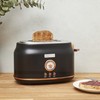 Haden DORSET, Stainless Steel Retro Toaster with Adjustable Browning Control