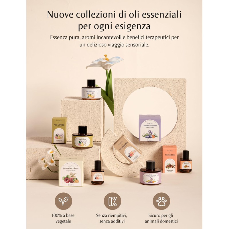SenseFlow Diffusore di Oli Essenziali Wi-Fi SF101S PRO - Ultrasuoni