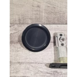 Kwikset 93340-001 Kwikset Round Pocket Door Passage Lock 334 10B RND DR LCK in Black