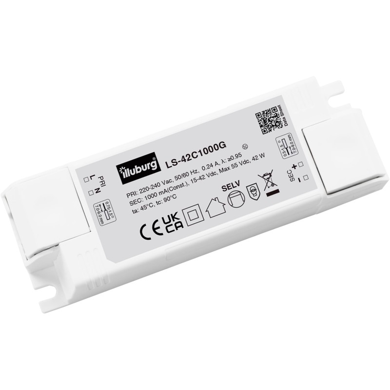 illuburg LED Driver 1000mA Constant Current 15W - 40W Flickerfree