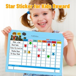 Star Stickers, Holographic Gold Star Stickers for Kids Reward, 1620 Pack 6 Colors 0.6" Sparkly Glitter Foil Small Mini Stars Sticker Teacher Supplies, Behavior Chart, Classroom Student School Planner