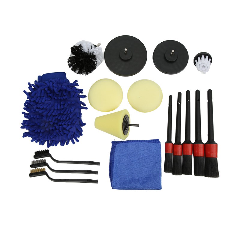 Car Detailing Brushes Set Flexibility Durable Soft Car Cleaning Brush