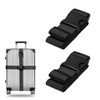 SULIUDAJI Black Suitcase Strap 200 Cm Luggage Strap Long Suitcase