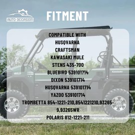 AUTO OCCASION Starter Solenoid 435-700 Compatible with Husqvarna Most Riders and Zero Turn mowers Lawn Mower 539101714 12V