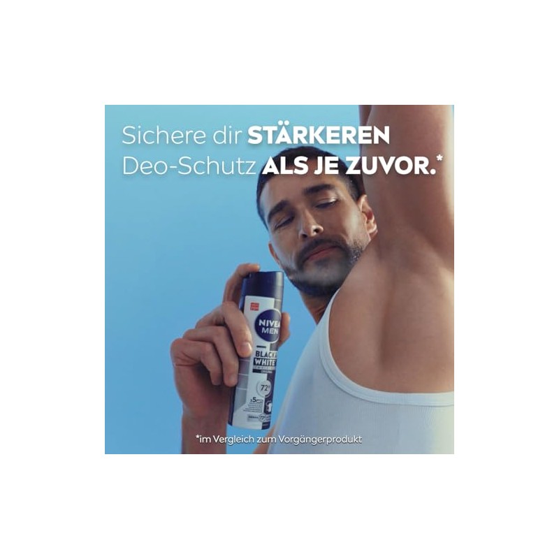 NIVEA MEN Black & White Invisible Deo Spray, Deodorant mit