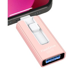 Sunany Flash Drive 512GB Thumb Drive USB Memory Stick High Speed External Storage USB Stick Photo Stick for Phone, Pad, Android, PC and More Devices (Pink)