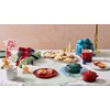Le Creuset Stoneware Holly Collection Dessert Plate, 7", White