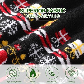 TAGVO Light Up Christmas Hat, LED Beanies Knitted Skullies, Colorful Xmas Christmas Beanies Cap