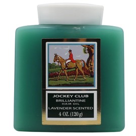 Jockey Club Solid Brilliantine, Hair Styling Oil for Hair Softening for All Hair Types Lavender Scented Aroma; 4 Fl Oz