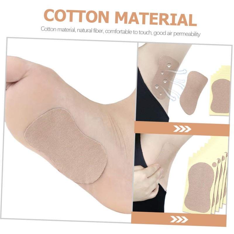 Healeved 4sets Sweat Absorbent Armpit Pads for Men Women Children