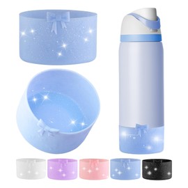 2PCS Bow Silicone Boot for Owala 32oz BPA Free, Protective Anti-Scratch & Anti-Dent No Noise Sleeve Cove