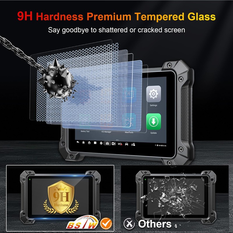 BSTW for Autel Scanner 10.1-Inch Screen Protector for Autel MaxiCOM