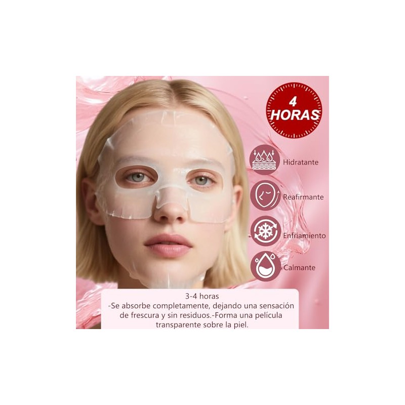 8pcs New Mascarilla Bio Colágeno, Mascarilla de Colágeno, Overnight Mask